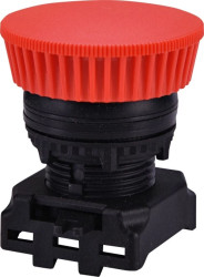 Napęd z guzikiem grzybkowym, 40 mm, Czerwony EGM-P-R 004771280