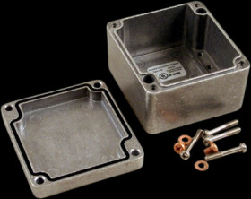 Aluminum die cast enclosure, (L x W x H) 75 x 80 x 52 mm, natural, IP66, 1590Z100