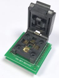 Adapter TQFP32 / QFP32 --> DIL28 (PDIP28) ZIF (Clamshell)
