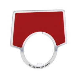 PUSHBUTTON LEGEND PLATE 30MM TYPE K