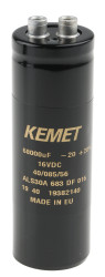 Kondensator 68000μF 16V dcmontażśrubowy KEMET 36 (Dia.) x 105mm
