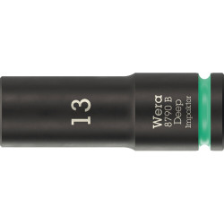 Wera 05005554001 8790 B Impaktor Deep Socket With 3/8&quot; Drive 13 x 63mm