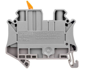Złączka przelotowa 2-przewodowa z odłącznikiem nożowym 6mm2 szara UT 6-MTL 3046145 /50szt./