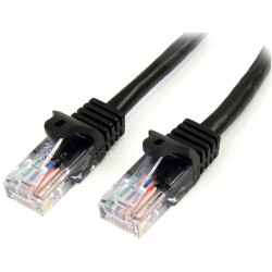 StarTech.com 45PAT50CMBK Cat5e Ethernet Patch Cable with Snagless RJ45 Connecto
