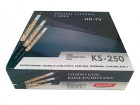 PRZEWOD KONC.RG6U KS-250 MIEDZ