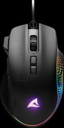 4044951040254 Gaming mouse, USB, RGB, black