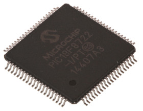 Mikrokontroler Microchip PIC18F TQFP 44-pinowy Montaż powierzchniowy PIC 64 kB 8bit CAN: 64MHz RAM:1,024 kB, 3,896 kB
