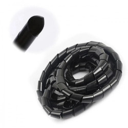 Organizer Maskownica Kabli Wąż Spiralny Spirala 4 - 50mm 10M Czarna