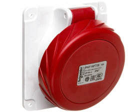 Gniazdo przemysłowe, kątowe, 3p+N+E, 16A, 380...415 V AC, IP 67 PKF16F735