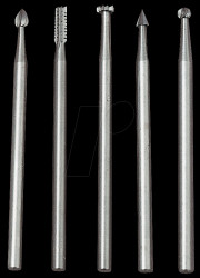 28710 Precision milling cutter, Wolfram vanadium steel, 5 pieces