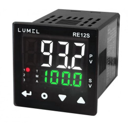 Regulator temperatury 3 wyjścia, wejście uniwersalne RE12S