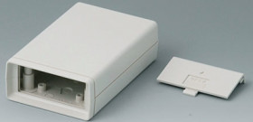 ABS enclosure, (L x W x H) 114 x 72 x 33 mm, gray white (RAL 9002), A9406334