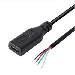 GNIAZDO USB TYP C Z PRZEWODEM 1 METR 4 PIN