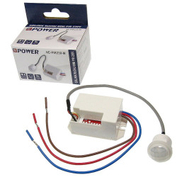 Czujnik ruchu MINI PIR 230VAC NE LED do zabudowy NE-PIR230-M NePOWER