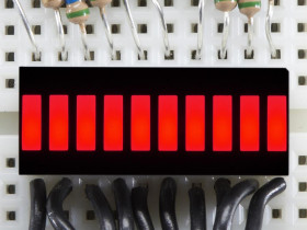 Adafruit 10 Segment Light Bar Graph LED Display - Red