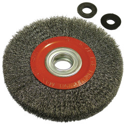 Faithfull 0320032130 Wire Wheel 200 x 25mm, 32mm Bore, 0.30mm Wire