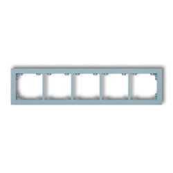 DECO Ramka pięciokrotna DECO Pastel Matt lazurowy 48DR-5