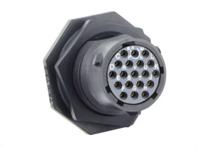 Złącze wielostykowe przemysłowe 19-pinowe Montaż na kablu Gniazdo Souriau Sunbank by Eaton