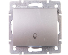 LOGI Łącznik zwierny dzwonek śrubowy 10AX 250V srebrny 021030143 25190