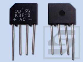 Mostek KBP10 (2A/1000V) płaski MIC RoHS
