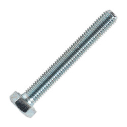Sealey SS860 HT Setscrew M8 x 60mm 8.8 Zinc DIN 933 Pack of 50