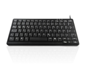 Klawiatura Kompaktowa przewodowa, kolor: Czarny, PS/2 i USB, QWERTZ (niemiecka), Ceratech