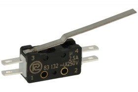 Przełącznik krańcowy 2.5A NO+NC, Promet 83-132s-54AR-35,75