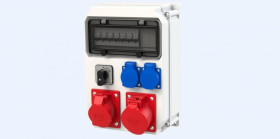 Rozdzielnica z zabezpieczeniami ECOLINE CEE 32A/5P 16A/5P 2x16A/3P IP54 90EKO111