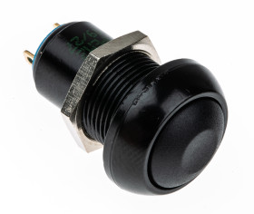 Przycisk miniaturowy Zatrzaskowy SPST średnica wycięcia 13.6mm, montaż panelowy APEM