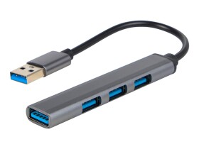 HUB USB : 4xUSB Szary
