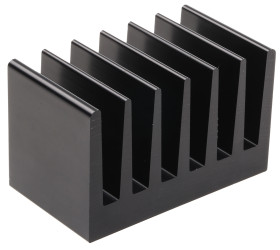 Radiator 37.5 x 66 x 40mm 2.7K/W Uniwersalny Prostokątny Alu