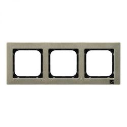 SONATA Ramka potrójna nowe srebro R-3RM/44