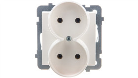 Sonata Gniazdo Podwójne B/U Ecru Gp-2Rr/M/27