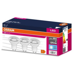 3PAK Żarówka LED GU10 6,9W = 80W 575lm 4000K Neutralna 60 OSRAM VALUE