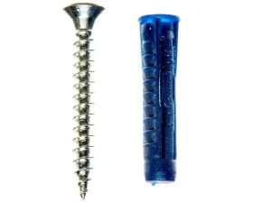 Kołek uniwersalny Rawlplug 5x25 mm z wkrętem 3,5x30 mm do wszystkich typów podłoży 4ALL-05+3530 /50szt./