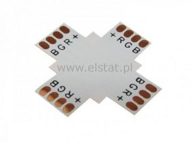 Złącze lutowane LED 10mm RGB czterostronna