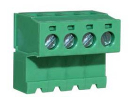 Wtykowy blok zaciskowy 4 -pinowe raster 5.08mm Przepust Męski RS PRO