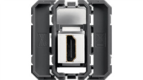 Lumina/Gallery Gniazdo Hdmi Przelotowe Mechanizm 2M/1M Wxf633