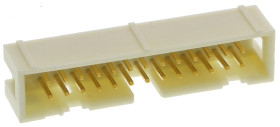 Listwa stykowa PCB 26-pinowe SEK 19 raster: 2.54 mm Prosty 2-rzędowe HARTING Otwór przelotowy 1000 V W osłonie