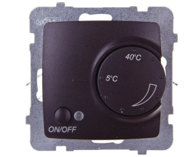 KARO Regulator temperatury /czujnik podłogowy/ czekoladowy metalik RTP-1S/m/40