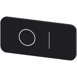 Etykieta samoprzylepna 12,5x27mm czarna biała inskrypcja /O I/ SIRIUS ACT 3SU1900-0AC16-0QG0 /10szt./