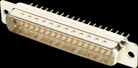 106-37-1-3-0 D-SUB plug, 37-pin, stamped contacts, gold plated