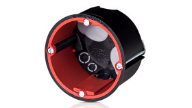 Puszka Przeciwogniowa Z Membraną Hermetyczna Akustyczna Czarna Gł 50 Z...