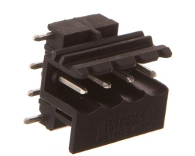 Gniazdo pinowe 4P 320V 12A czarne MSTBO 2,5/ 4-G1L BK 2909002 /200szt./