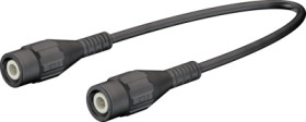 Coaxial cable, BNC plug (straight) to BNC plug (straight), 50 Ω, RG-58, grommet black, 2 m, 67.9770-20021