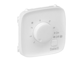 VALENA ALLURE Plakietka biała termostatu ogrzewania podłogowego 755325 LEGRAND