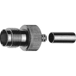 Teleg&#xE4;rtner 100023803 R-TNC Connector Plug Straight 50 &#x3A9; x1 Vibration-Resistant