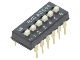 Przełącznik DIP-SWITCH ON-OFF 0,1A 24VDC Poz 2 THT 1825057-5