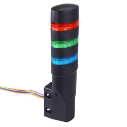 LD6A-3WQB-RGS Red/Green/Blue Stack Light LED Tower Wall Mount 24VAC/DC IDEC
