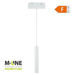 Lampa szynowa wisząca magnetyczna 10W 800lm 4000K 30cm biała M-LINE